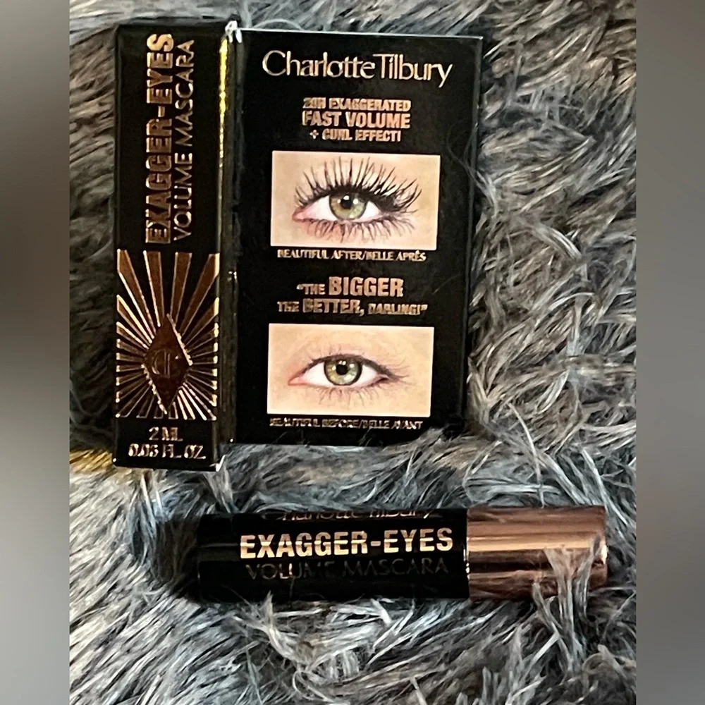 Charlotte Tilbury Exagger-Eyes Volume Mascara 0.06oz, 2ml  Black MINI NEW!